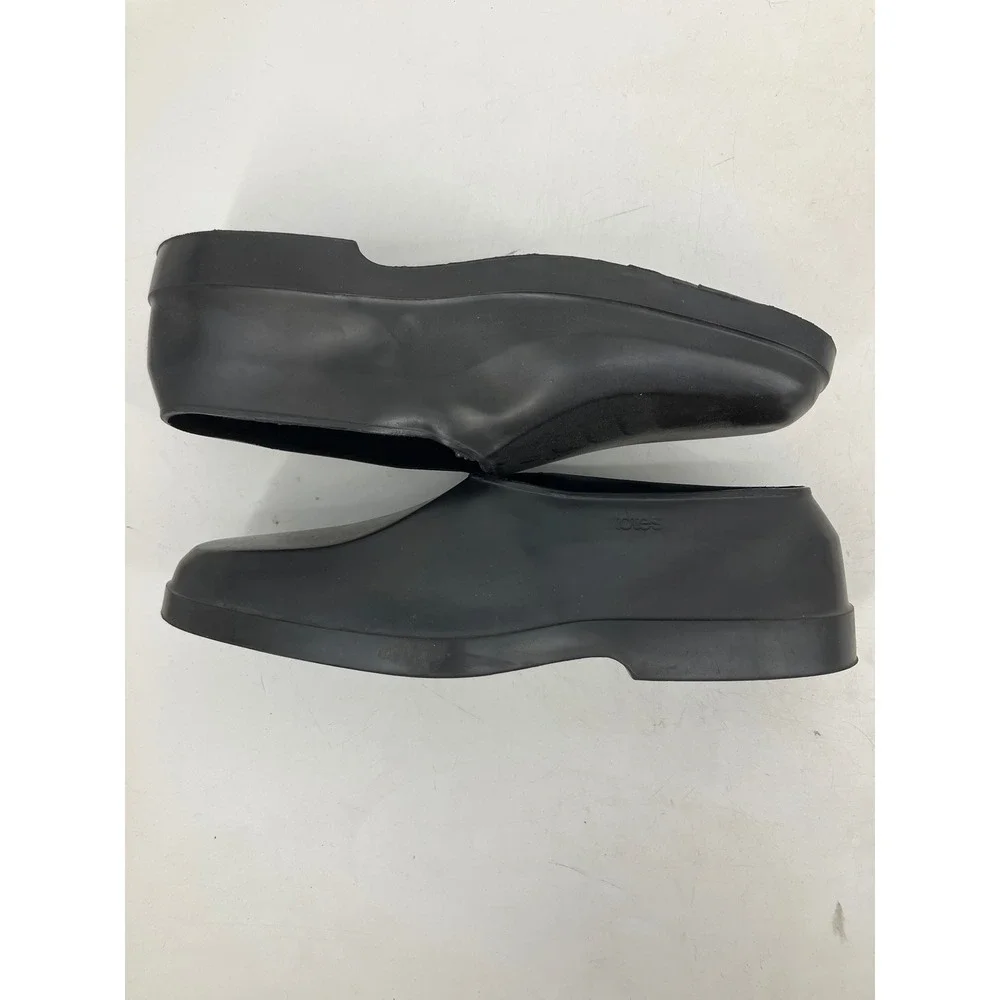 Totes Overshoes Men XL Black Excellent Natural Rubber Rain Shoe Protectors USA